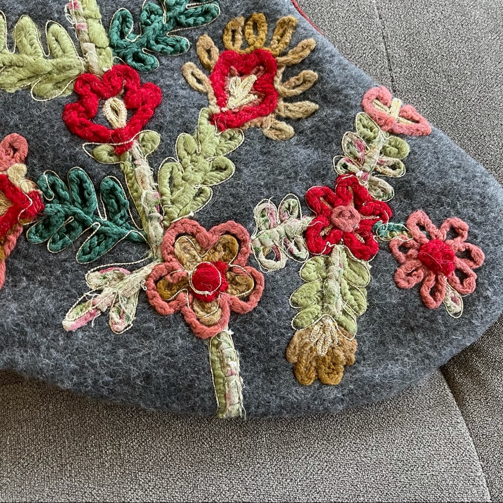 World Market embroidered boho Christmas stocking - Picture 2 of 5